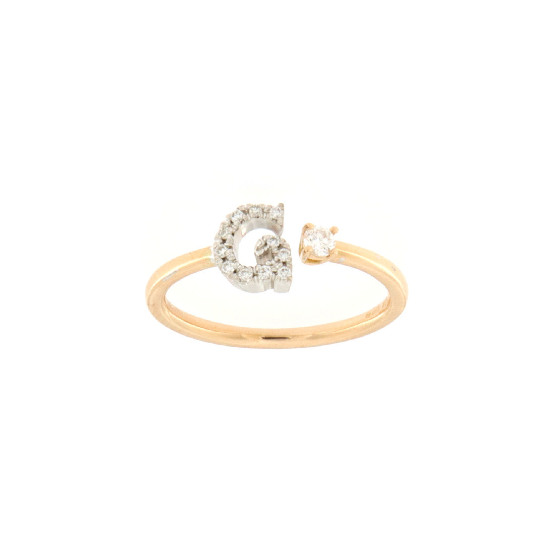 Anello lettera g deals