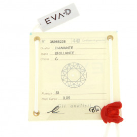 Eva-d blister con brillantino 0,05 ct