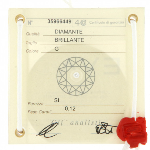 Eva-d blister con brillantino 0,12 ct