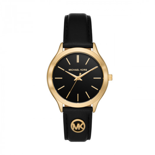 Michael kors slim runway black&gold