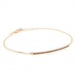 Eva-d bracciale riviera con brillanti neri 0,14 ct