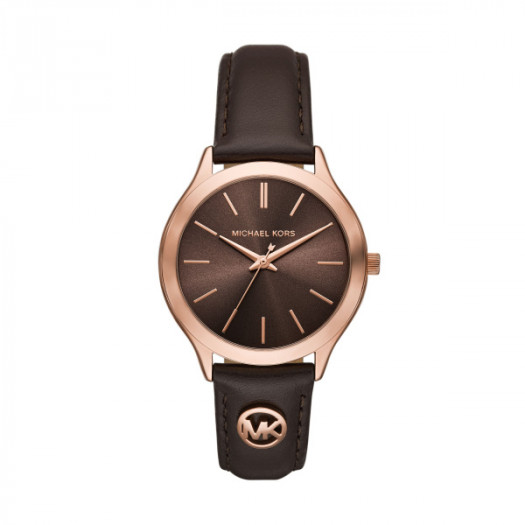 Michael kors slim runway brown rose gold