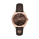 Michael kors slim runway brown rose gold