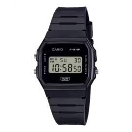 Casio timeless digi black f-91wb-1aef