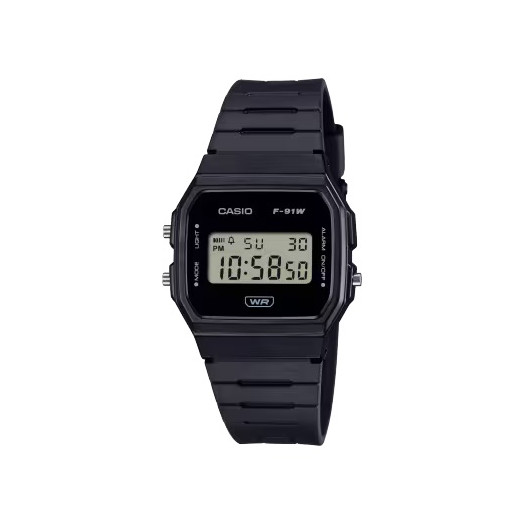 Casio timeless digi black f-91wb-1aef