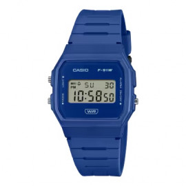 Casio timeless digi blue f-91wb-2a1ef