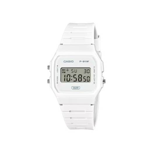 Casio timeless digi white f-91wb-7aef