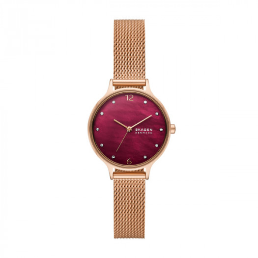 Skagen anita lille bordeaux rg