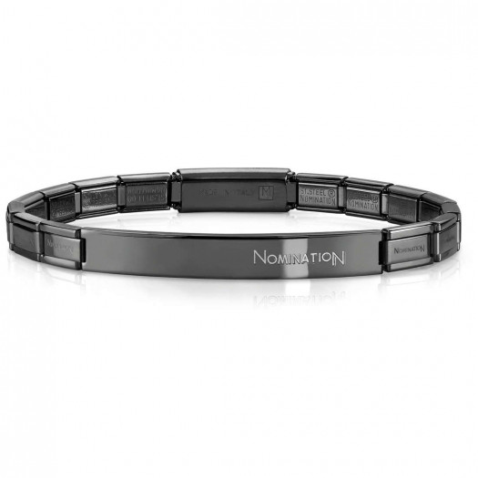 Nomination bracciale trendsetter slim pvd nero