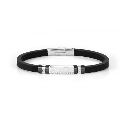 Nomination bracciale city crystal & pvd nero