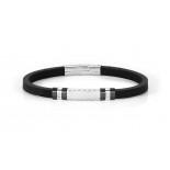 Nomination bracciale city crystal & pvd nero