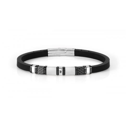 Nomination bracciale city black & white